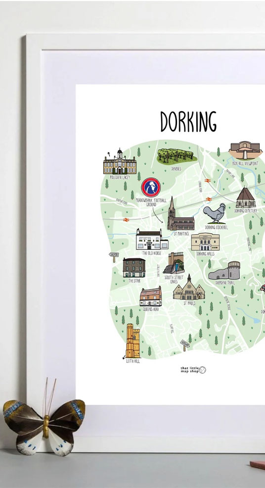 dorking map